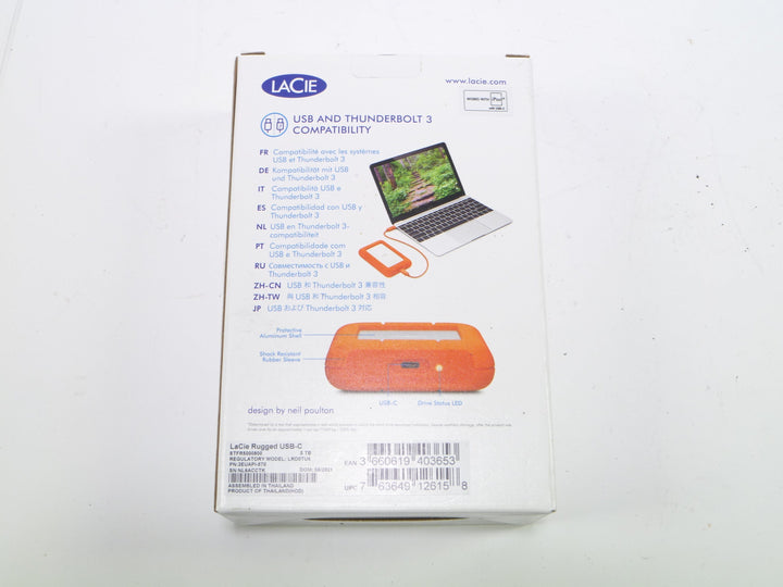 Lacie Rugged USB-C External Hard Drive 5TB Memory Cards Camera Exchange STFR5080