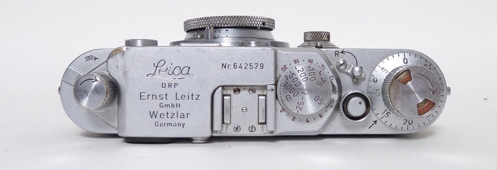 Leica IIIf Red Dial Body with Elmar 5cm f3.5 Lens - Case - Just CLA'd Leica Leica 642579
