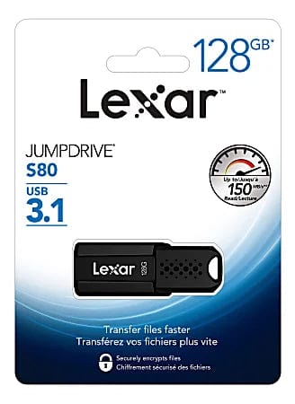 Lexar Jumpdrive S80 128GB USB 3.1 Computer Accessories - Misc. Computer Accessories Lexar PRO4458