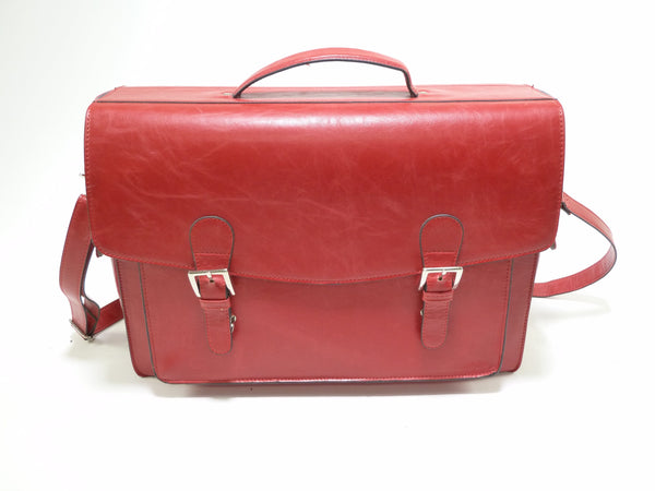 Locho Red Leather Camera Bag and Satchel Bags and Cases Locho LO91922
