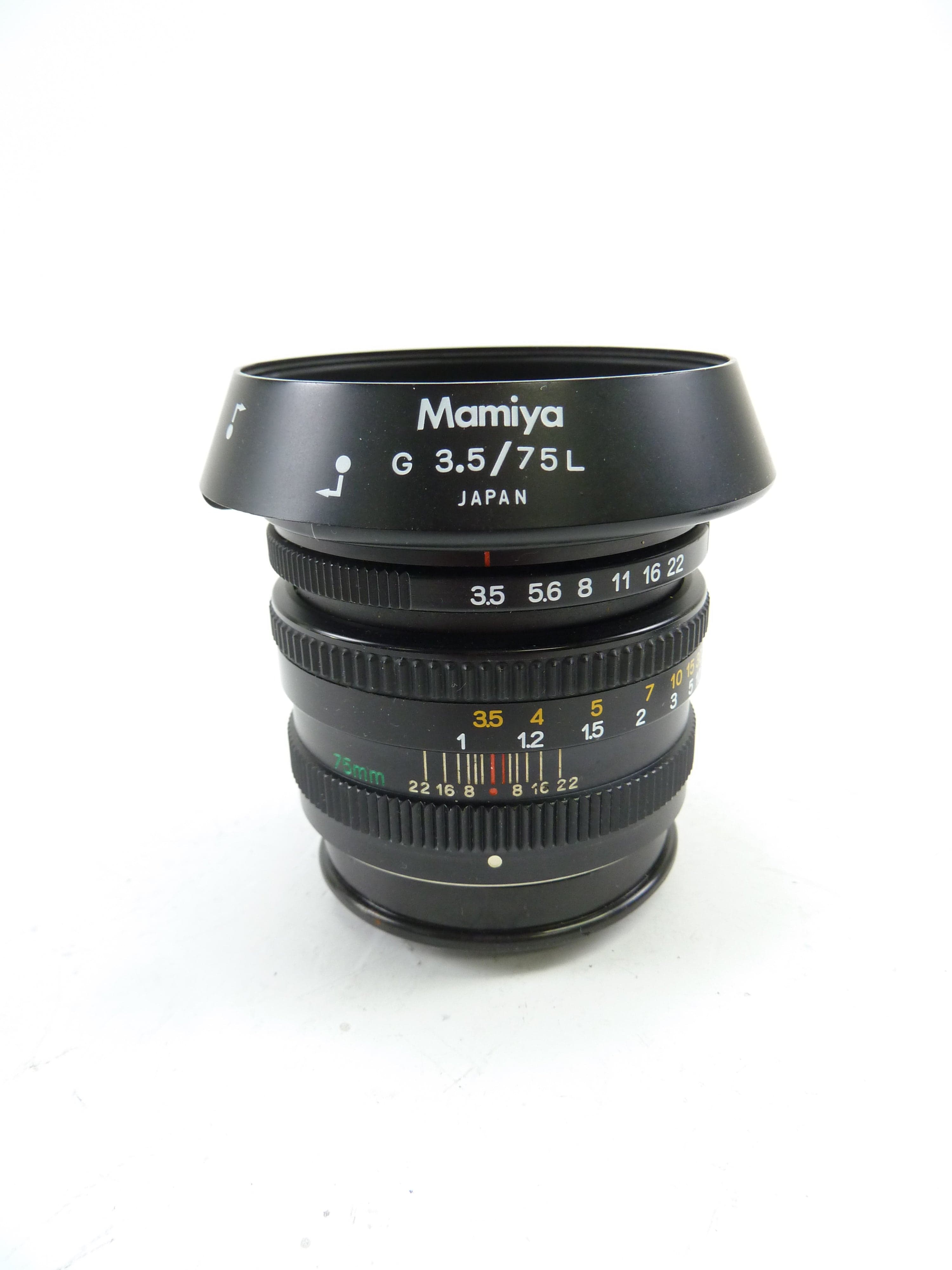 Mamiya 6 75MM F3.5 Lens with Hood and Caps – Camera Exchange