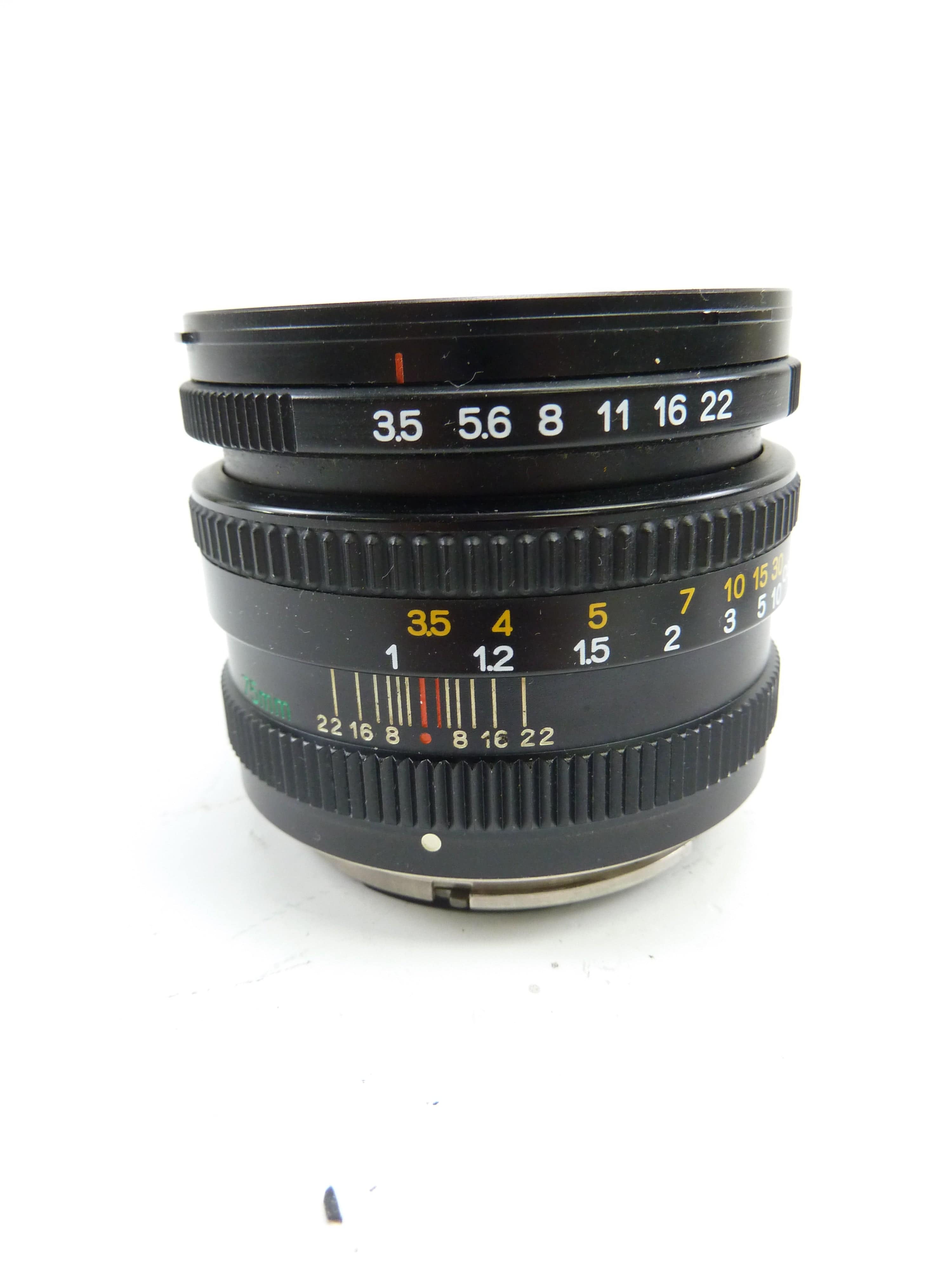Mamiya 6 75MM F3.5 Lens with Hood and Caps – Camera Exchange