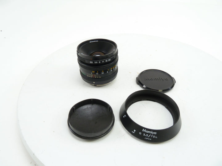 Mamiya 6 75MM F3.5 Lens with Hood and Caps Medium Format Equipment - Medium Format Lenses Mamiya 12062202