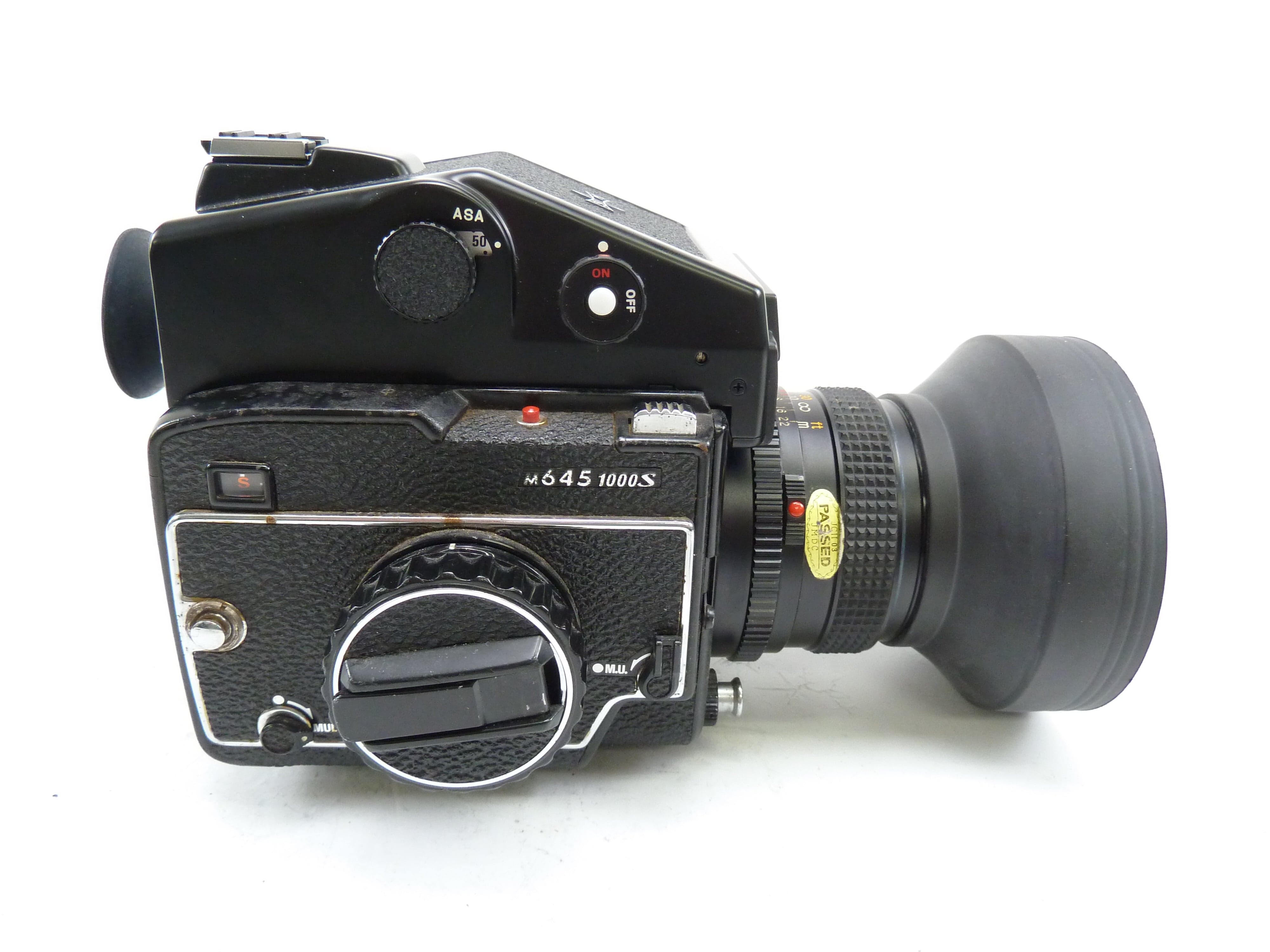 Mamiya Mamiya M645 1000S AEプリズム 80mm F2.8 中判 動作良好 M645
