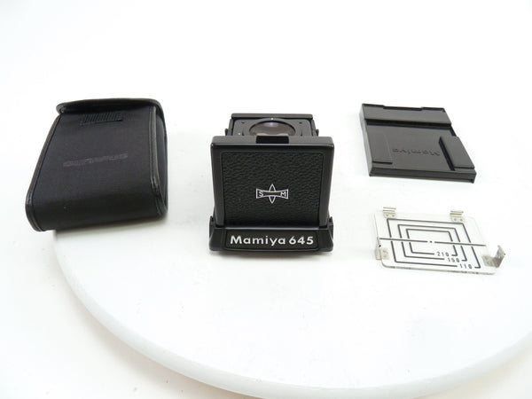 Mamiya M645 Waist Level Finder with Mask and Case in EC Medium Format Equipment - Medium Format Finders Mamiya 962229