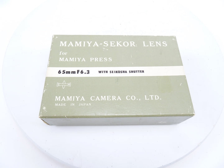 Mamiya Press 65MM F6.3 with Viewfinder in BOX Medium Format Equipment - Medium Format Accessories Mamiya 962208