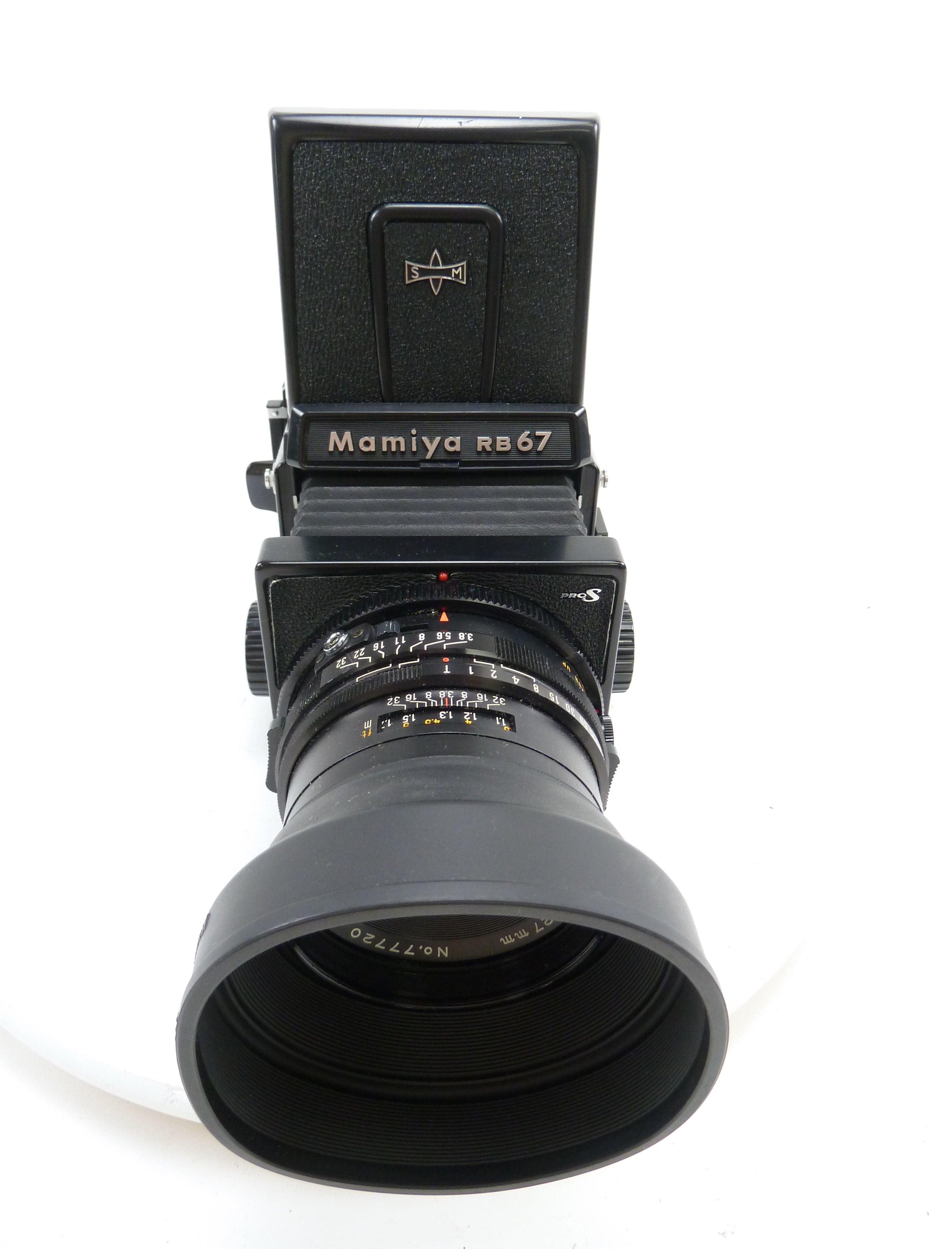 Mamiya RB67 Pro S with 127MM F3.8 C, Pro S 120 Mag, & WLF – Camera