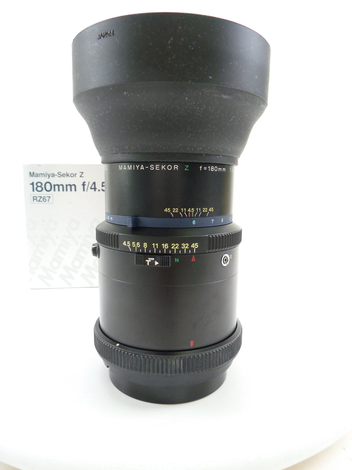 Mamiya RZ 180MM F4.5 W-N Telephoto Lens in Box Medium Format Equipment - Medium Format Lenses - Mamiya RZ 67 Mount Mamiya 5102292