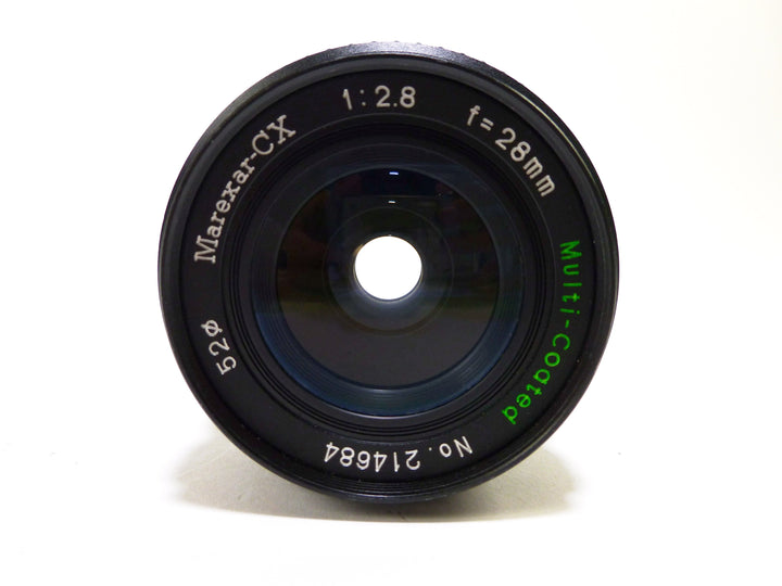 Marexar-CX 28mm f/2.8 M42 Wide Angle Lens for Pentax-P Lenses - Small Format - M42 Screw Mount Lenses Marexar 214684