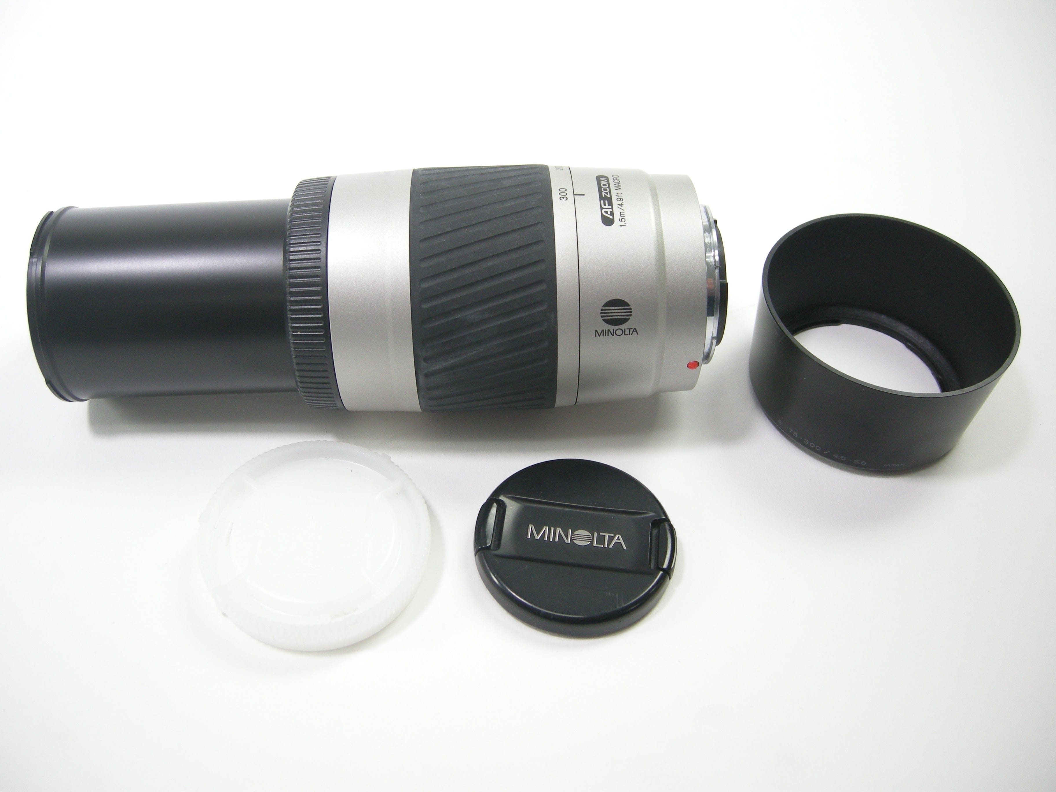 Minolta AF Zoom 75-300 f4.5-5.6 A Mt. Silver – Camera Exchange