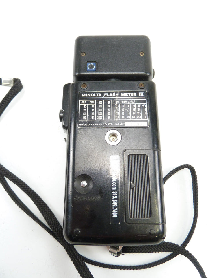 Minolta Flash Meter III with Lanyard in EC Light Meters Minolta 272223