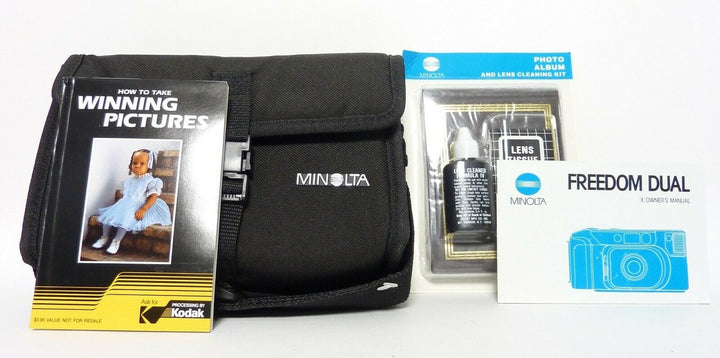 Minolta Freedom Dual 35mm Camera Kit in OEM Box with Accessories, Good Condition 35mm Film Cameras - 35mm Point and Shoot Cameras Minolta 75203080