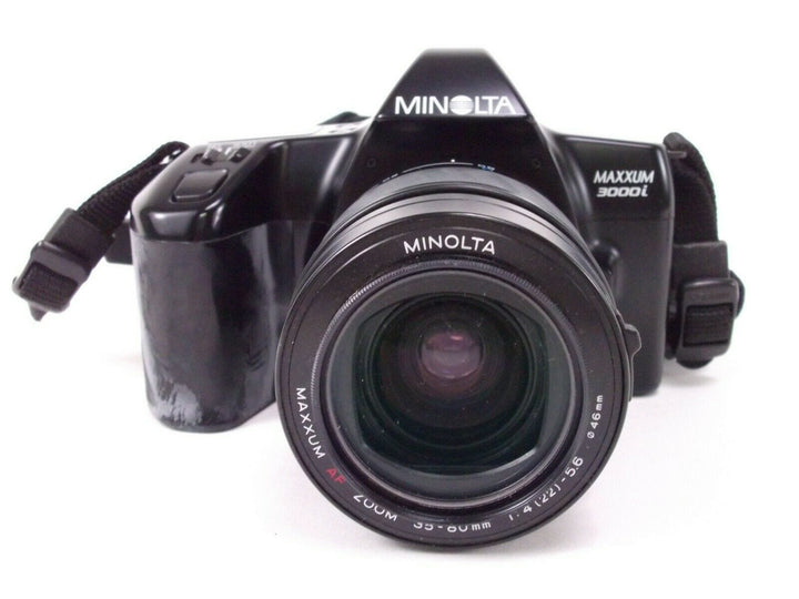 Minolta Maxxum 3000i 35mm SLR Camera w/ 35-80mm f/4.5-5.6 AF Lens and Flash EC 35mm Film Cameras - 35mm SLR Cameras Minolta 61311627