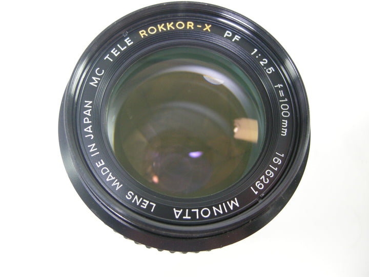Minolta MC Tele Rokkor-X PF 100mm f2.5 Lenses - Small Format - Minolta MD and MC Mount Lenses Minolta 1616291