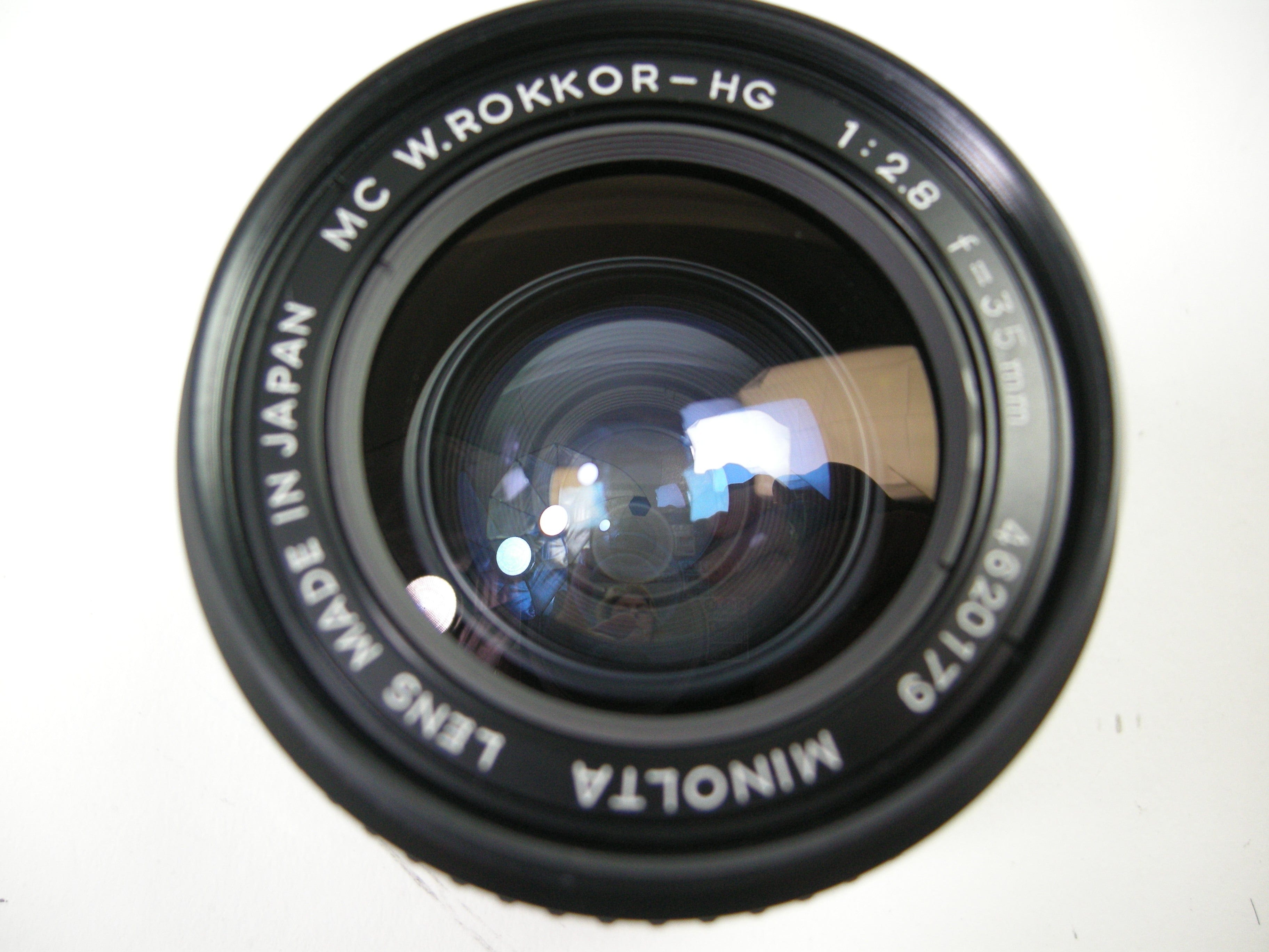 Minolta MC W.Rokkor-HG 35mm f2.8 lens