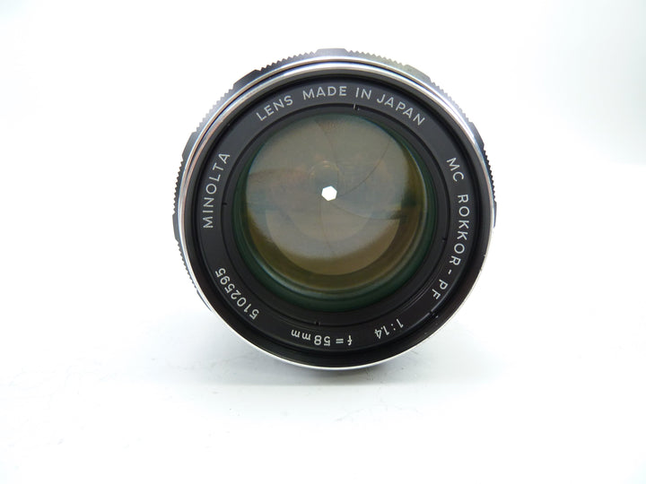 Minolta MD 50MM F1.4 MC Rokkor-PF Prime Lens Lenses - Small Format - K Mount Lenses (Ricoh, Pentax, Chinon etc.) Minolta 1312339