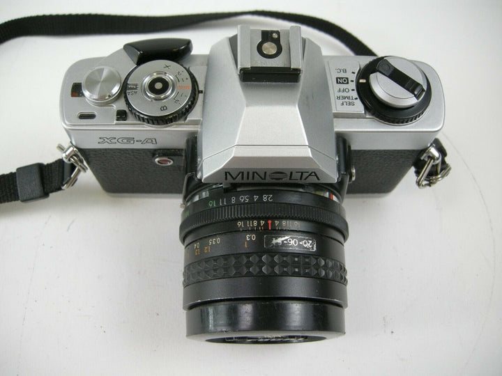 Minolta XG-A 35mm SLR film camera w/28mm f2.8 Focal MC Auto lens 35mm Film Cameras - 35mm SLR Cameras Minolta 523532019