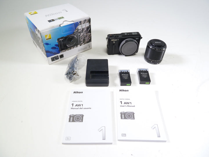 Nikon 1 AW1 Body w/11-27.5mm f/3.5-5.6  Lens Shutter Count N/A Digital Cameras - Digital Mirrorless Cameras Nikon 31002440