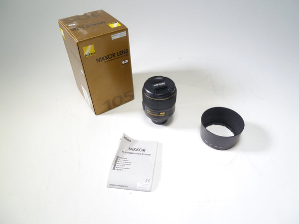 Nikon 105mm F/1.4 AE ED AF-S Mount Lens Lenses Small Format - Nikon AF Mount Lenses - Nikon AF Full Frame Lenses Nikon 2022538