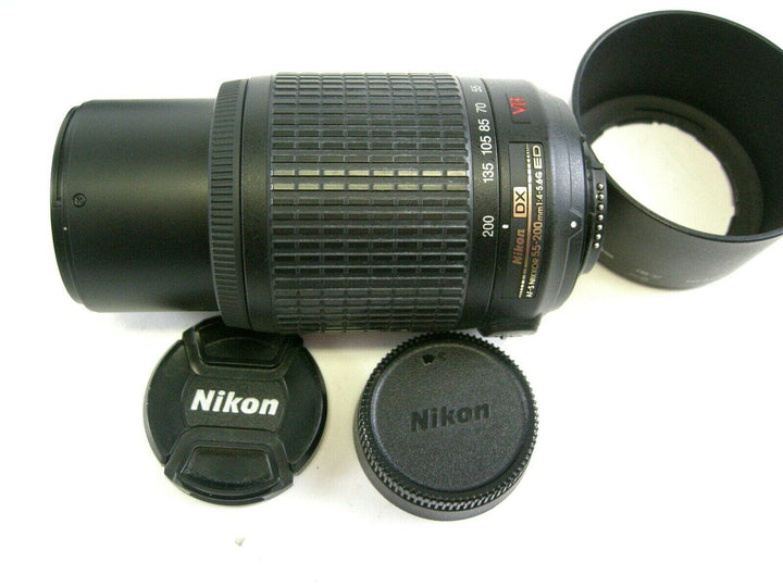Nikon AF-S DX NIKKOR 55-200mm f/4-5.6G ED VR Telephoto Zoom Lens w/OEM caps Lenses - Small Format - Nikon AF Mount Lenses - Nikon AF DX Lens Nikon US6143158