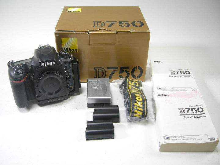 Nikon D750 24.3mp Digital SLR Camera Body Only S/C 55,425 Digital Cameras - Digital SLR Cameras Nikon 3046624
