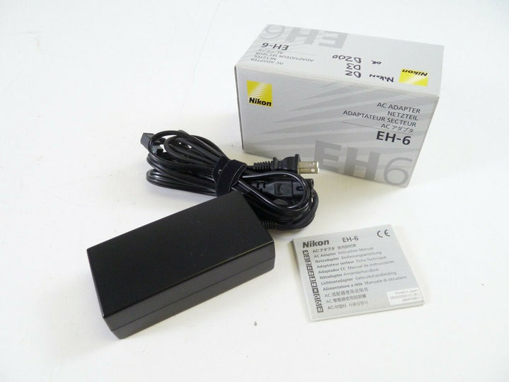 Nikon EH-6 AC Adapter in original box with manual A& - C Adapters Nikon GH06061751