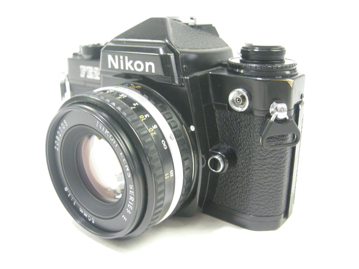 Nikon FE2 35mm SLR Film camera w/ 50mm f1.8 Series E lens 35mm Film Cameras - 35mm SLR Cameras - 35mm SLR Student Cameras Nikon 2317139