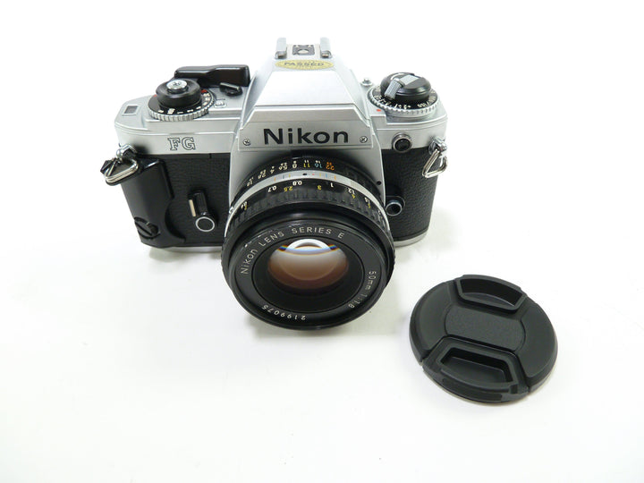 Nikon FG Chrome 35mm SLR film camera with a 50mm f/1.8 lens 35mm Film Cameras - 35mm SLR Cameras Nikon 9005900