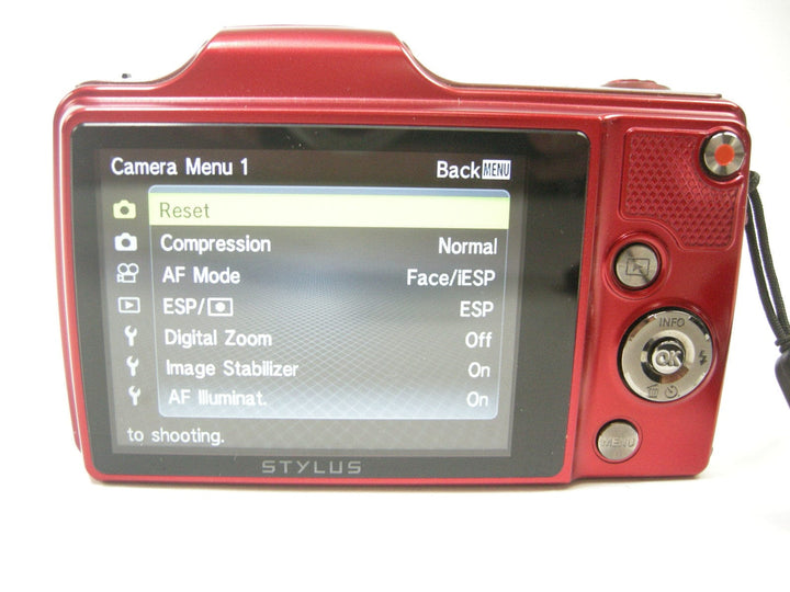 Olympus Stylus SZ-15 16.0mp Digital Camera (Red) Digital Cameras - Digital Point and Shoot Cameras Olympus F02367