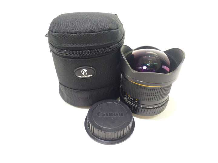 Opteka 6.5mm f/3.5 Fisheye Lens for Canon EOS Lenses - Small Format - Canon EOS Mount Lenses - Canon EF Full Frame Lenses Opteka 874014