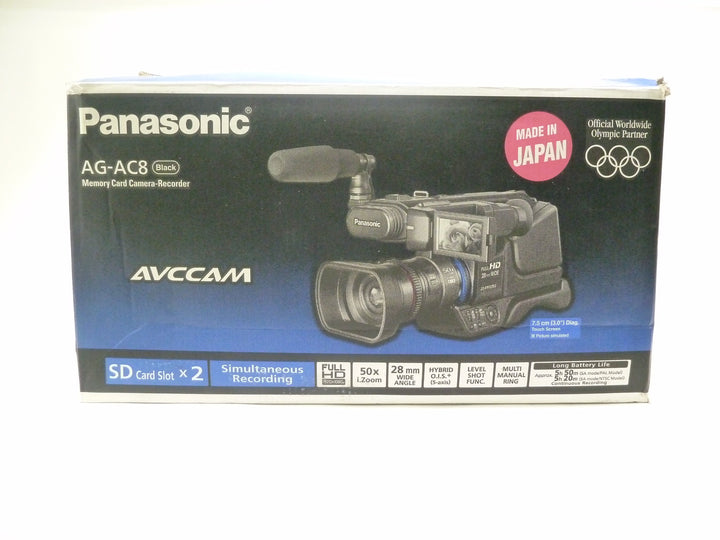 Panasonic  AVC Cam AG-AC8 Memory Card Camera Recorder (Black) Video Equipment - Camcorders Panasonic FGTKB0014