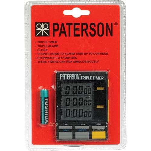 Paterson Darkroom Triple Timer Darkroom Supplies - Misc. Darkroom Supplies Paterson PTP800