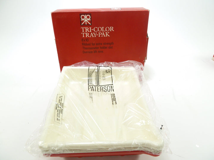 Paterson Tri-color 8x10 tray pack (3 trays) Darkroom Supplies - Misc. Darkroom Supplies Paterson 5154