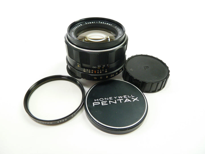 Pentax 50mm f/1.4 Super-Takumar 8 element, 6 blade, M42 Lens with Pentax UV Filter & Cap Lenses - Small Format - M42 Screw Mount Lenses Pentax 1288258