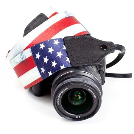 Perri's Leathers CSP-14 Polyester Camera Strap, USA Flag Straps Perri's Leathers LTD. CSP-14