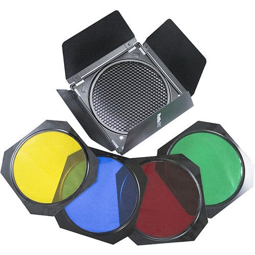 Phottix Barndoors, Grid and Gel Set for 7in Reflectors Studio Lighting and Equipment Phottix PH82328