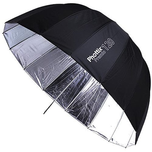 Phottix Premio 47in Reflective Umbrella - Silver Interior & Black Exterior Studio Lighting and Equipment Phottix PH85373