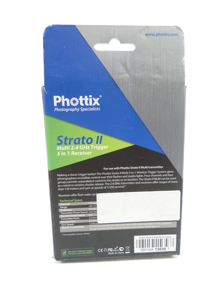 PhottiX Strato II Trigger for Canon in box Remote Controls and Cables - Wireless Camera Remotes Phottix 1242373