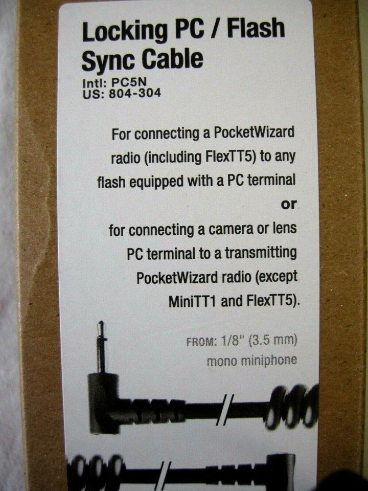 Pocket Wizard 804-304 Locking PC/Flash Cable "NEW", 804304 PocketWizard PocketWizard PW804304