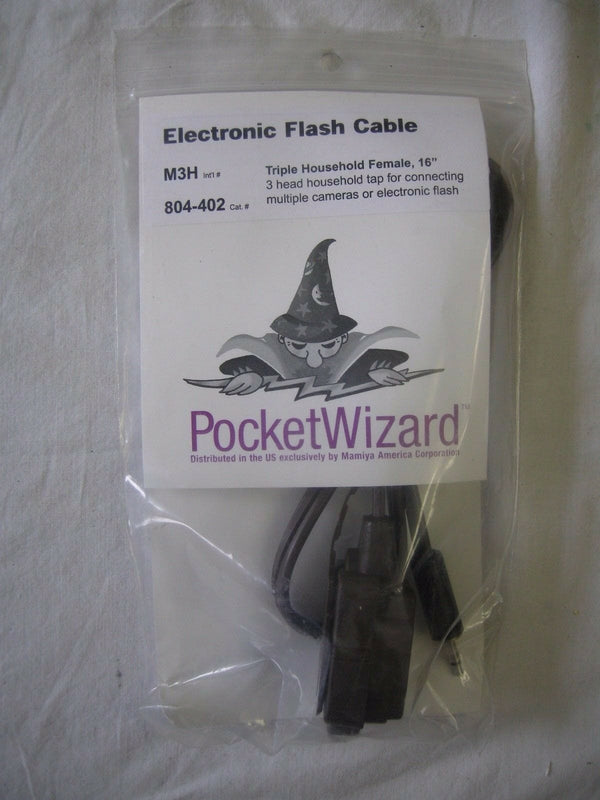 Pocket Wizard 804-402 M3H Triple Household Female to Miniphone 16" "NEW" PocketWizard PocketWizard PW804402