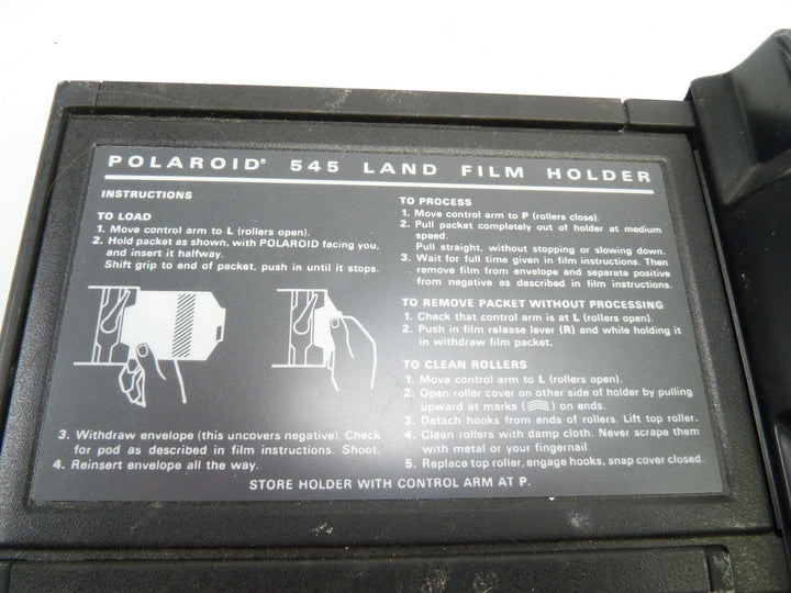 Polaroid 545 4X5 Film Back Large Format Equipment - Film Holders Polaroid 1242247