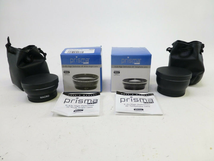 Prisma 0.43x AF Wide Angle Lens and 2.2x AF Telephoto Lens for 52mm in OEM Box Video Equipment - Video Lenses Prisma EHPRISMA