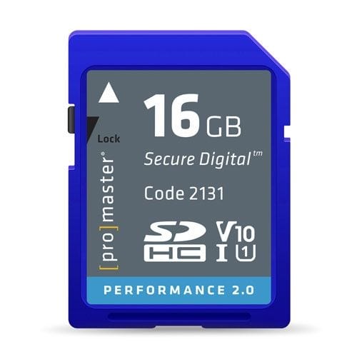Promaster 16GB 2.0 Performance SDHC Memory Card Memory Cards Promaster PRO2131