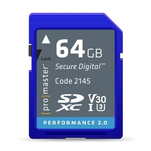 Promaster 64GB Performance 2.0 SDXC Memory Card Memory Cards Promaster PRO2145