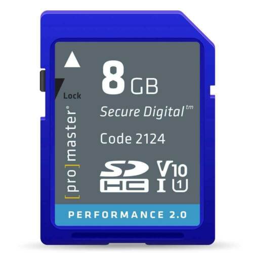 Promaster 8GB 2.0 Performance SDHC Memory Card Memory Cards Promaster PRO2124