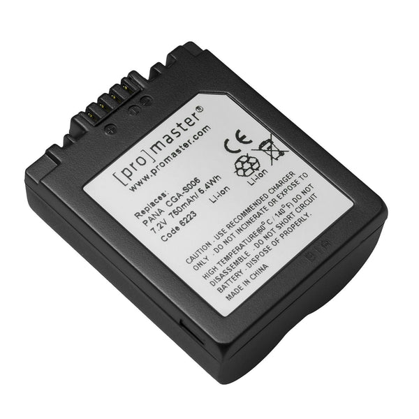 Promaster Battery for use with Panasonic CGA-S006 Batteries Promaster PRO6223
