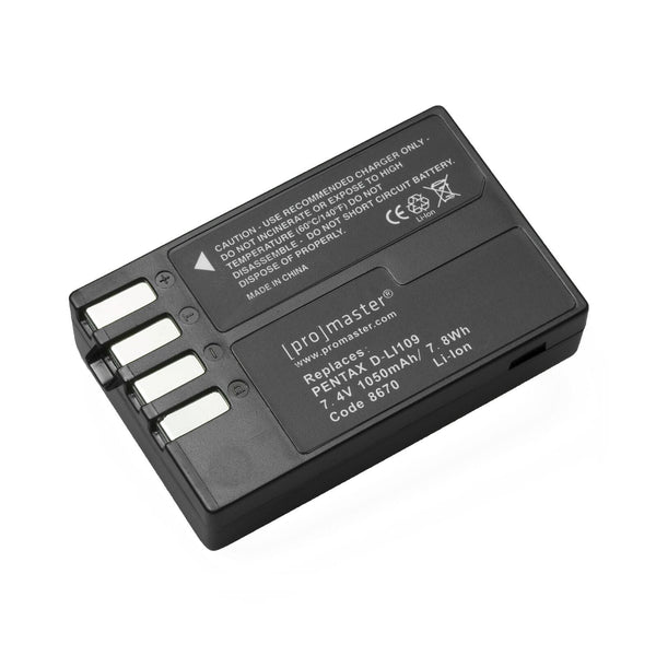 Promaster Battery for use with Pentax D-LI109 Batteries - Digital Camera Batteries Promaster PRO8670