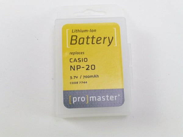 Promaster Casio NP-20 Lithium-Ion Battery For use with Casio - BRAND NEW! Batteries - Digital Camera Batteries Promaster PRO7744