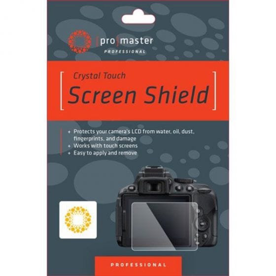 Promaster Crystal Screen Shield for use with Canon R5 LCD Protectors and Shades Promaster PRO1206