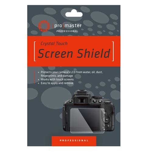 Promaster Crystal Screen Shield for use with Nikon D3500, D3400, D3300, D3200 LCD Protectors and Shades Promaster PRO4303